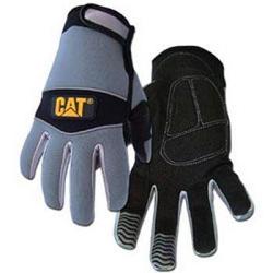 Boss / Cat Gloves CAT012213J Neoprene Mechanics Glove with Water Resistant Clarino Palm - Jumbo Size 1