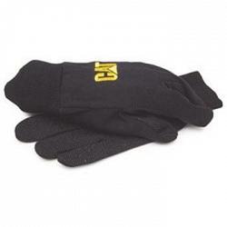 Boss CAT015400L Heavy Black Jersey Glove with PVC Micro Dot Palm & CAT Logo - Large 1