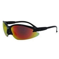 Global Vision COUBKGTR Cougar G-Tech Safety Glasses with Red Lenses and Black Frame 1