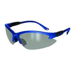 Global Vision COUBLFM Cougar Safety Glasses with Flash Mirror Lenses and Blue Frame 1