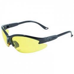 Global Vision COUYT Cougar Safety Glasses with Yellow Tint Lenses and Black Frame 1
