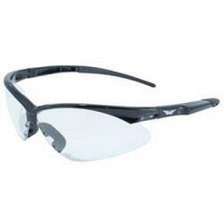 Global Vision FASTFCL Fast Freddie Safety Glasses with Clear Lenses and Black Frame 1