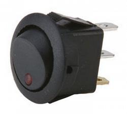 Metra IBRRSR Round Rocker Switch with Red LEDs (No Leads) 1