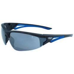 Global Vision LEVBLFM Leverage Safety Glasses with Flash Mirror Lenses and Blue Frame 1