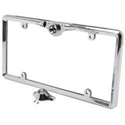 Crimestopper LPFRAMECHR License Plate Frame Camera Bracket Chrome 1