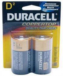 Duracell MN-1300B2 D Cell Alkaline Batteries - 2-Pack 1