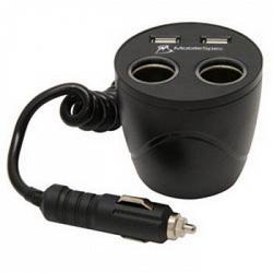 MobileSpec MSCUP22USB 12-Volt 2+2 Cup Holder Power Outlet 1