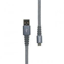 RoadKing RK06136 6\' Heavy-Duty Micro USB Charge and Sync Cable Silver 1