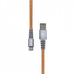 RoadKing RK06337 6\' Heavy-Duty USB-C Charge and Sync Cable Orange 1
