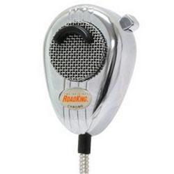 RoadKing RK56CHSS 4-Pin Dynamic Noise Canceling CB Microphone Chrome & Chrome Cord 1
