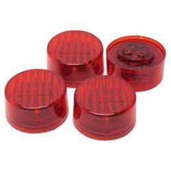 RoadPro RP-1277R4P LED 2 Round Sealed Lights - Red 4-Pack Value Pack 1