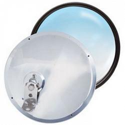 RoadPro RP-19SOS 8.5 Stainless Steel Adjustable Convex Mirrors - Offset Stud 1