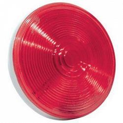 RoadPro RP-4064R 4 Round Sealed Light with 3-Prong Connector - Red 1