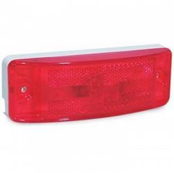 RoadPro RP-46872 6 x 2 Lights with 2-Prong Grote Connector - Red White Base 1