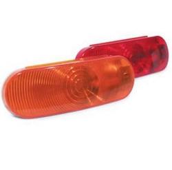 RoadPro RP-6064R 6.5 x 2.25 Oval Sealed Light with 3-Prong Connector - Red White Black 1