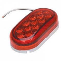 RoadPro RP1259DLR 2 x 4 Sealed LED Light with Innovative Diamond Lens - Red 1