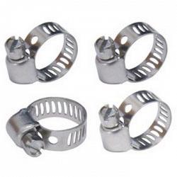 RoadPro RPHC-04 1/4 to 5/8 Adjustable Metal Hose Clamps - 4-Pack 1