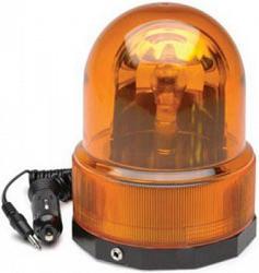 RoadPro RPSC-728 12-Volt Revolving Warning Light with Magnetic Base - Amber Light 1