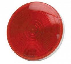 TruckSpec TS-4064X 4 Round Sealed Light with 3-Prong Connector - Red Bulk 1